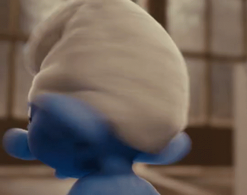Smurf Scared GIF - Smurf Scared Surprised GIFs
