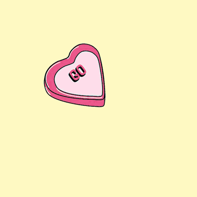 three heart shaped candy with one that says go fuck your self
