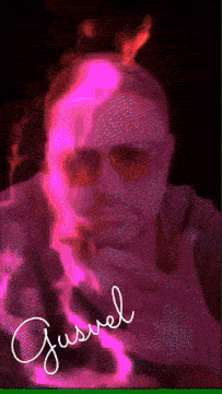 a picture of a man with the name guswel written on the bottom