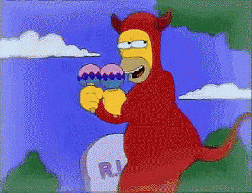 Devil Dance Homer Simpson GIF