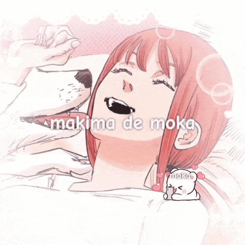 a drawing of a girl with the name makimade moka