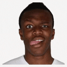 a man is sticking his tongue out while making a funny face .