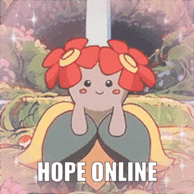 a picture of a cartoon character with the words hope online written below it