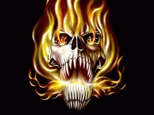 Skeleton Fire GIF - Skeleton Fire GIFs
