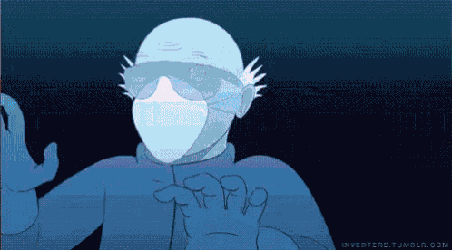 a cartoon of a man wearing a mask and goggles with the website invertere.tumblr.com at the bottom of the image