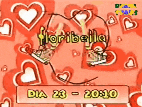 a pink background with hearts and the word " floribella " on it