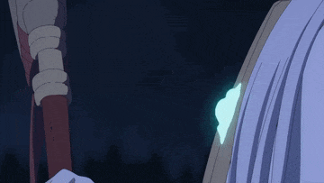 a person with a glowing blue object on their arm