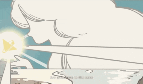 a cartoon of a girl with blue hair and the words " exiled in the dark "
