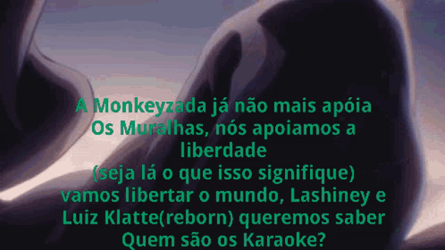 a monkeyzada ja nao mais apoia os muralhas nos apoiamos a liberdade