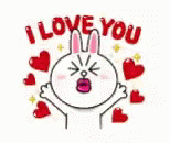 I Love You Bunny GIF - I Love You Bunny Hearts GIFs