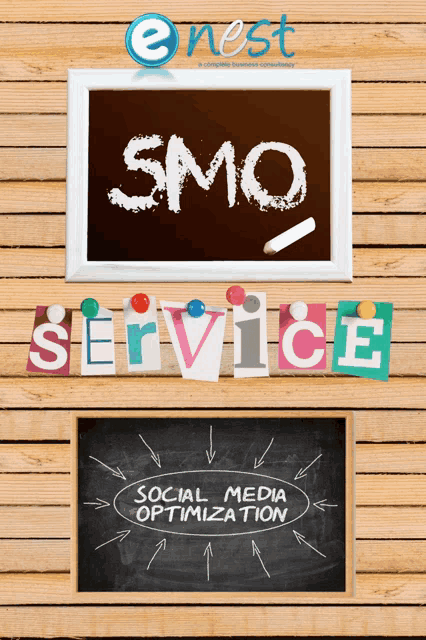 the word service is written on a blackboard next to a chalkboard