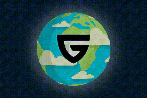 a globe with the letter g in the center