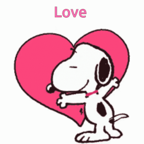 Snoopy In Love Hearts GIF - Snoopy In Love Hearts Love GIFs