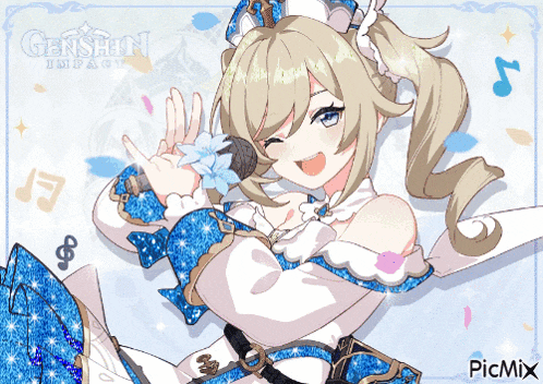 a picture of a girl with the word genshin on the bottom