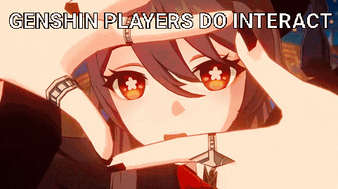 a genshin players do interact meme with a girl making a circle with her hands