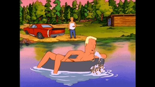 Boomhauer King Of The Hill GIF - Boomhauer King Of The Hill Beer GIFs