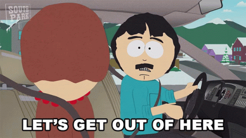 Lets Get Out Of Here Randy Marsh GIF - Lets Get Out Of Here Randy Marsh South Park GIFs
