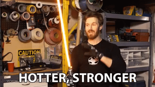 Hotter Stronger Light Saber GIF - Hotter Stronger Light Saber Star Wars GIFs