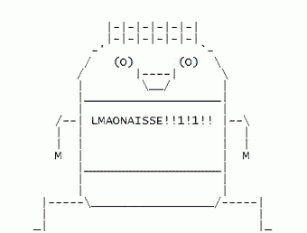 a drawing of a person with the words lmaonaisse written on the bottom