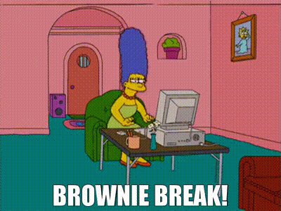 Brownie Break GIF - Brownie Break Marge Simpson GIFs