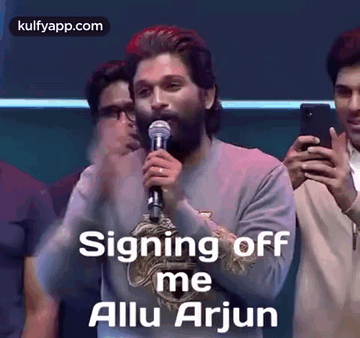 Signing Off Me Alluarjun Allu Arjun GIF - Signing Off Me Alluarjun Allu Arjun Thank You GIFs