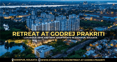 an advertisement for retreat at godrej prakriti in kolkata