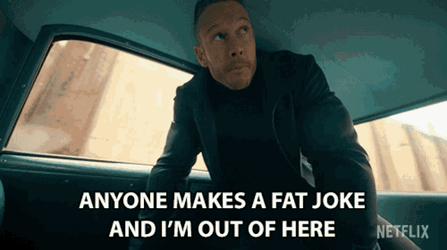 Anyone Makes A Fat Joke And Im Out Of Here Tom Hopper GIF