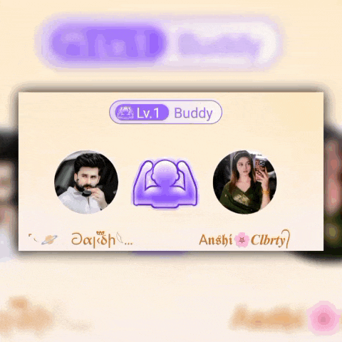 a picture of a man and a woman is surrounded by squares with the name anshi on the bottom