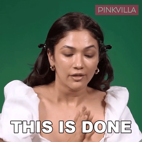 This Is Done Ridhima Pandit GIF - This Is Done Ridhima Pandit Pinkvilla GIFs
