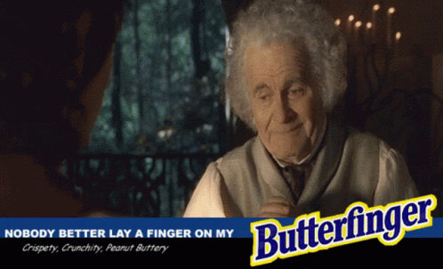Butterfinger Give It To Me GIF - Butterfinger Give It To Me Bilbo And Frodo GIFs