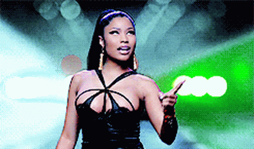 Singing Nicki Minaj GIF - Singing Nicki Minaj Pointing GIFs