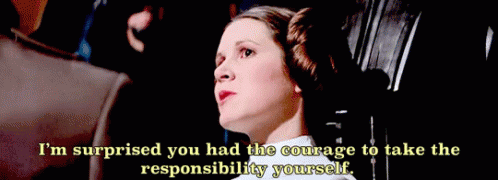 Helping Your Friend Through A Tough Time In A Bad Way GIF - Star Wars Princess Leia Courage GIFs