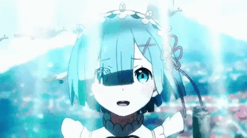 Rezero Rem Worried GIF - Rezero Rem Worried Windy GIFs