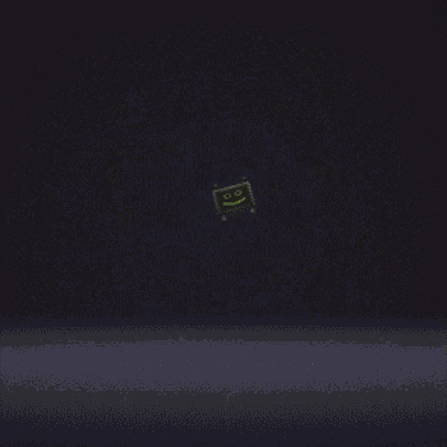 a computer generated image of a robot with a smiley face on it