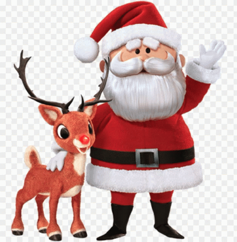 Santa And Rudolf GIF - Santa And Rudolf GIFs