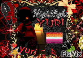 a picture of a vampire with the words nightlight yuri