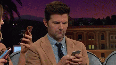 Adam Scott Worried GIF - Adam Scott Worried Worried About A Text GIFs