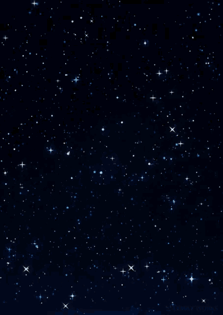 a dark night sky with lots of stars and a watermark on the bottom