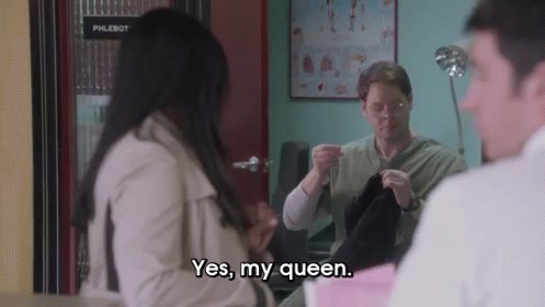 Thank U Peasant GIF - The Mindy Project Yes Queen GIFs