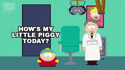 Hows My Little Piggy Today Dr Lott GIF - Hows My Little Piggy Today Dr Lott Eric Cartman GIFs