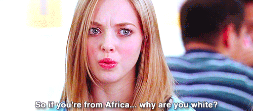 Mean Girls Confusion GIF - Mean Girls Amanda Seyfried Why Are You White GIFs