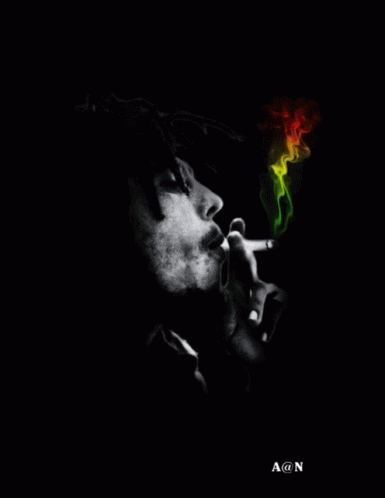 Bob Marley Puff GIF - Bob Marley Puff Smoking GIFs