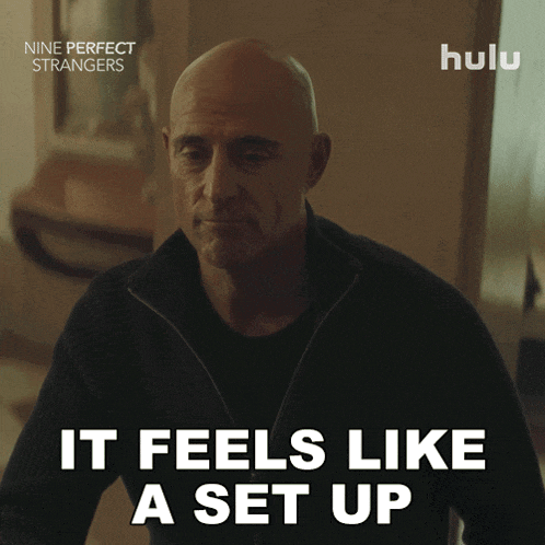 a man says it feels like a set up on a hulu ad