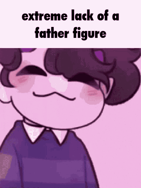 extreme lack of a father figure is written on a cartoon character