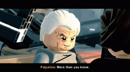 Lego Star Wars More Than You Know GIF - Lego Star Wars More Than You Know Palpatine GIFs
