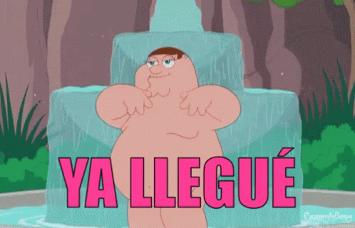 Ya Llegue Amigos GIF - Family Guy Naked Fly GIFs