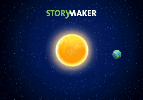 a picture of the sun and the earth with the words happy new year