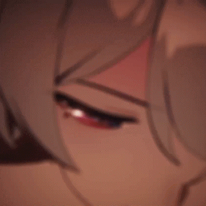a close up of a person 's face with a red eye and a blue eye .