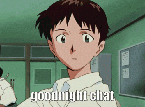 Goodnight Shinji GIF - Goodnight Good Night GIFs