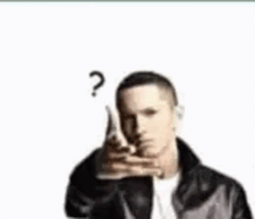 Eminem Question Mark GIF